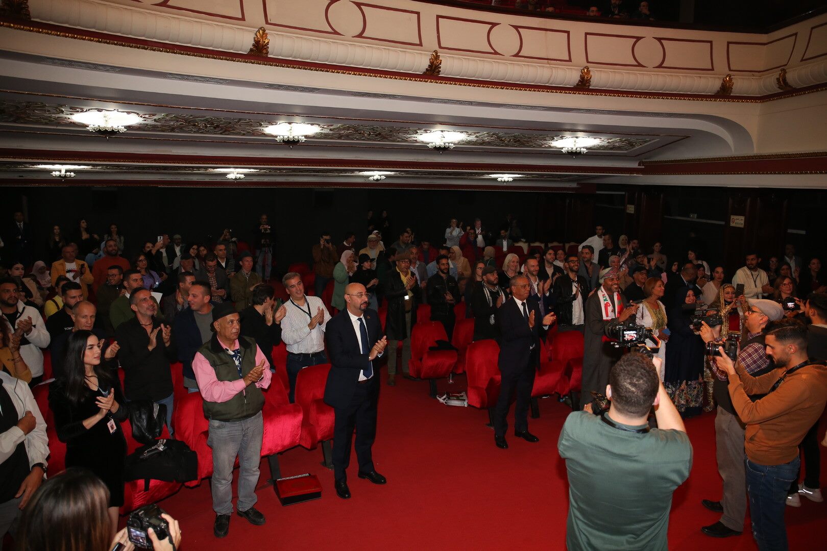 Public dans la salle pendant le Tangier Film Festival